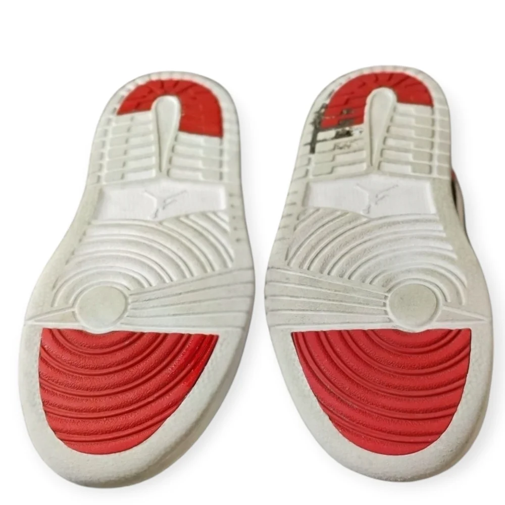 Jordan 1 Low Alt Black Red White Velcro Toddler Size 12C